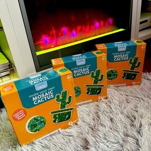 ❌❌ SOLD!! Make A Cactus Mosaic kit fun art project all ages; creative NWT